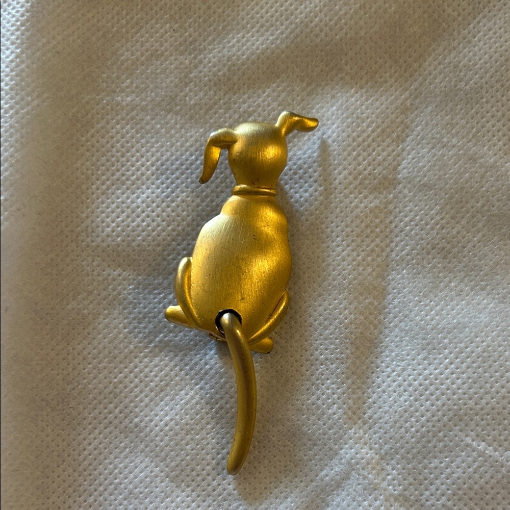 JJ Jonette dog brooch
